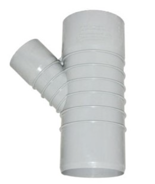 سه راهی ۴۵درجه فاضلابی (pvc)سفیدفشار قوی آرمان فردادگلپایگان